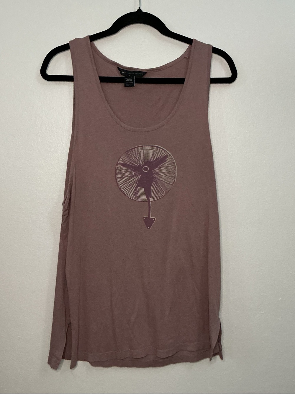 Marc by Marc Jacobs Mauve Graphic Tank Top